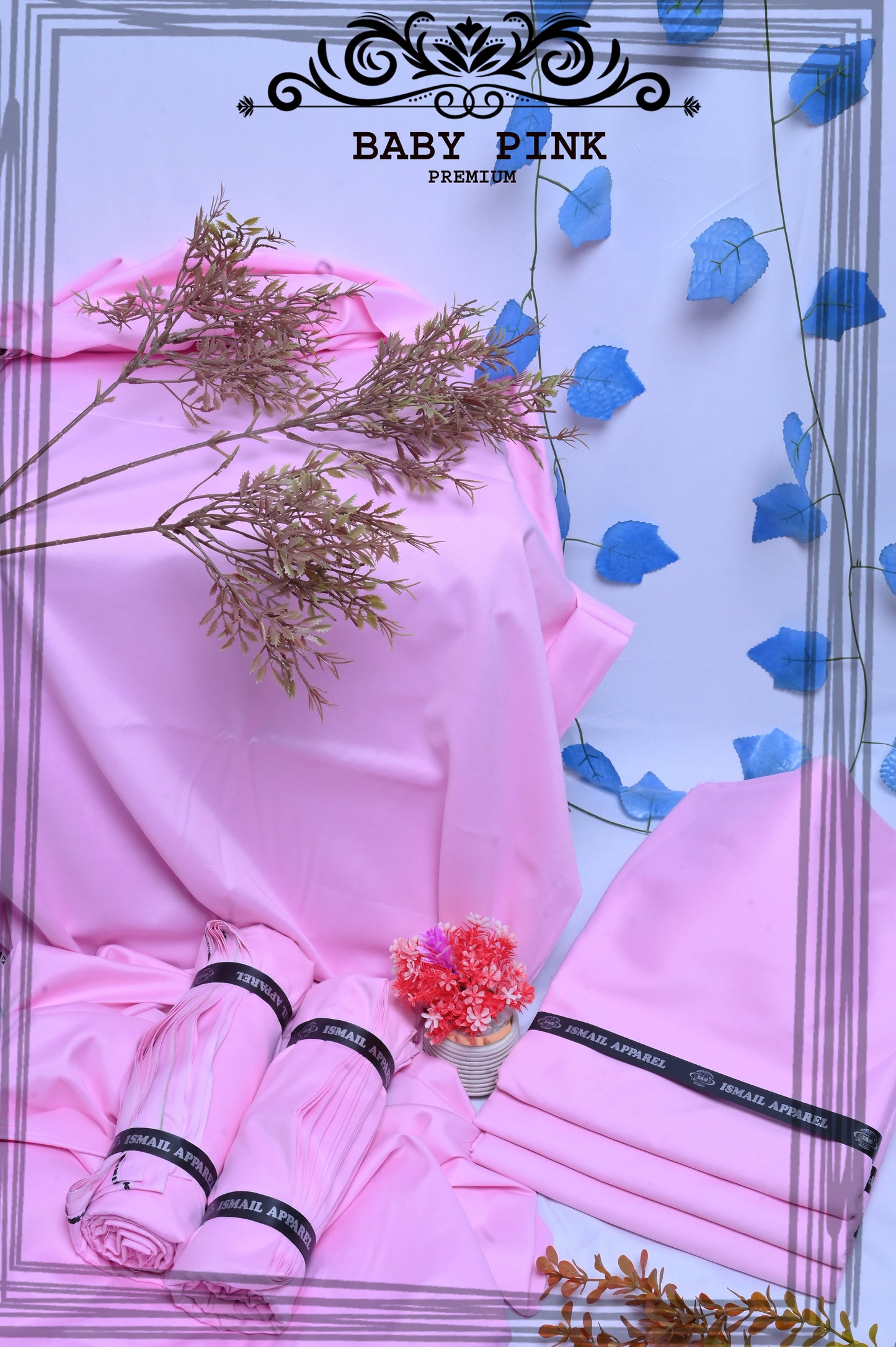 Baby Pink - Titanic Boski Wash-and-Wear for Men - Unstitched