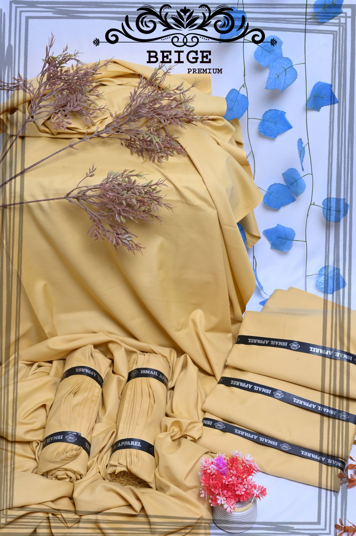 Beige - Titanic Boski Wash-and-Wear for Men - Unstitched