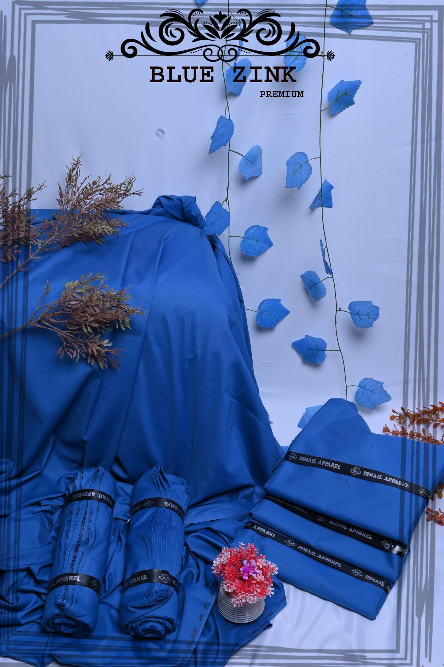 Blue Zink - Titanic Boski Wash-and-Wear for Men - Unstitched