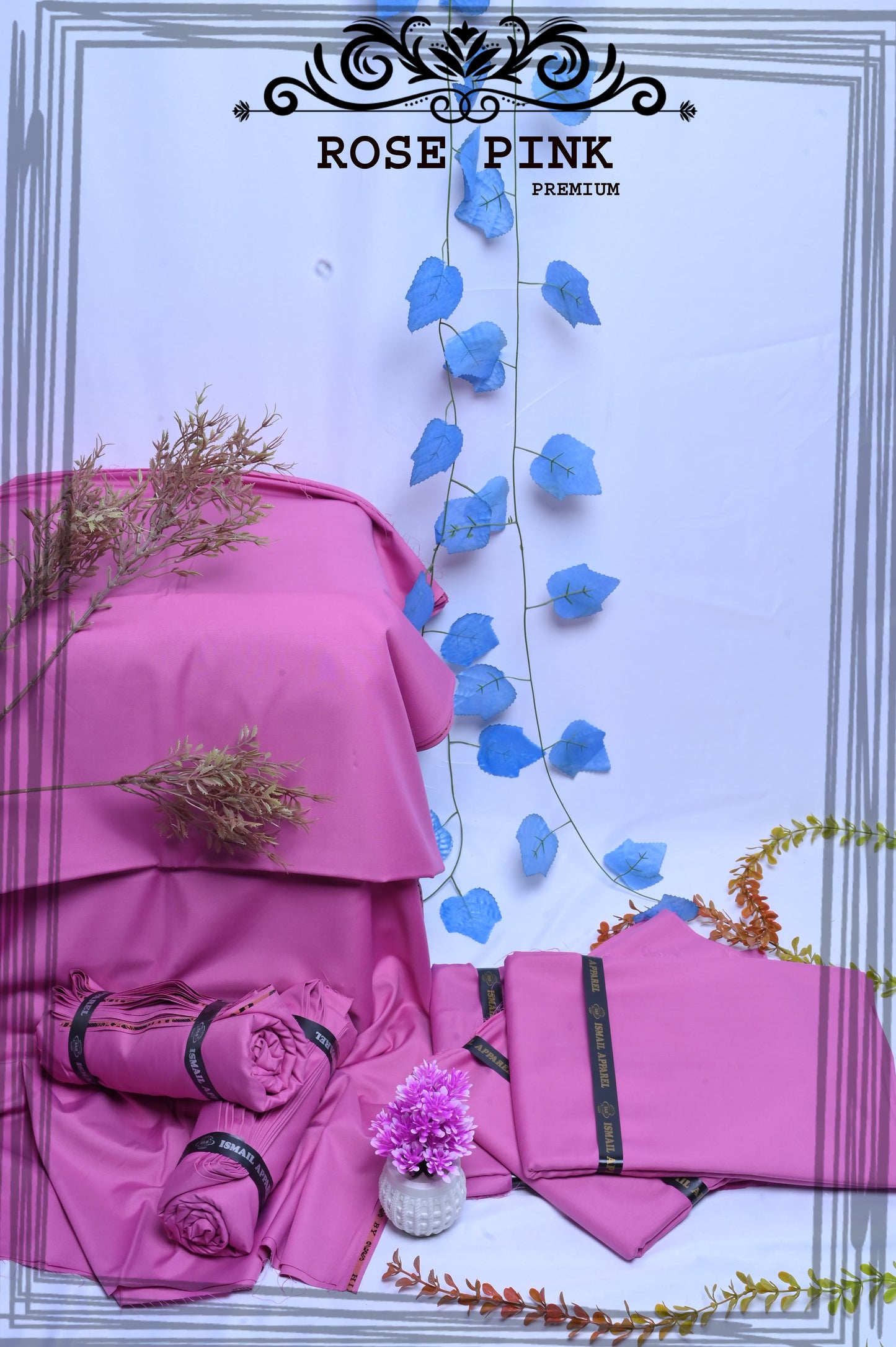 Rose Pink - Titanic Boski Wash-and-Wear for Men - Unstitched