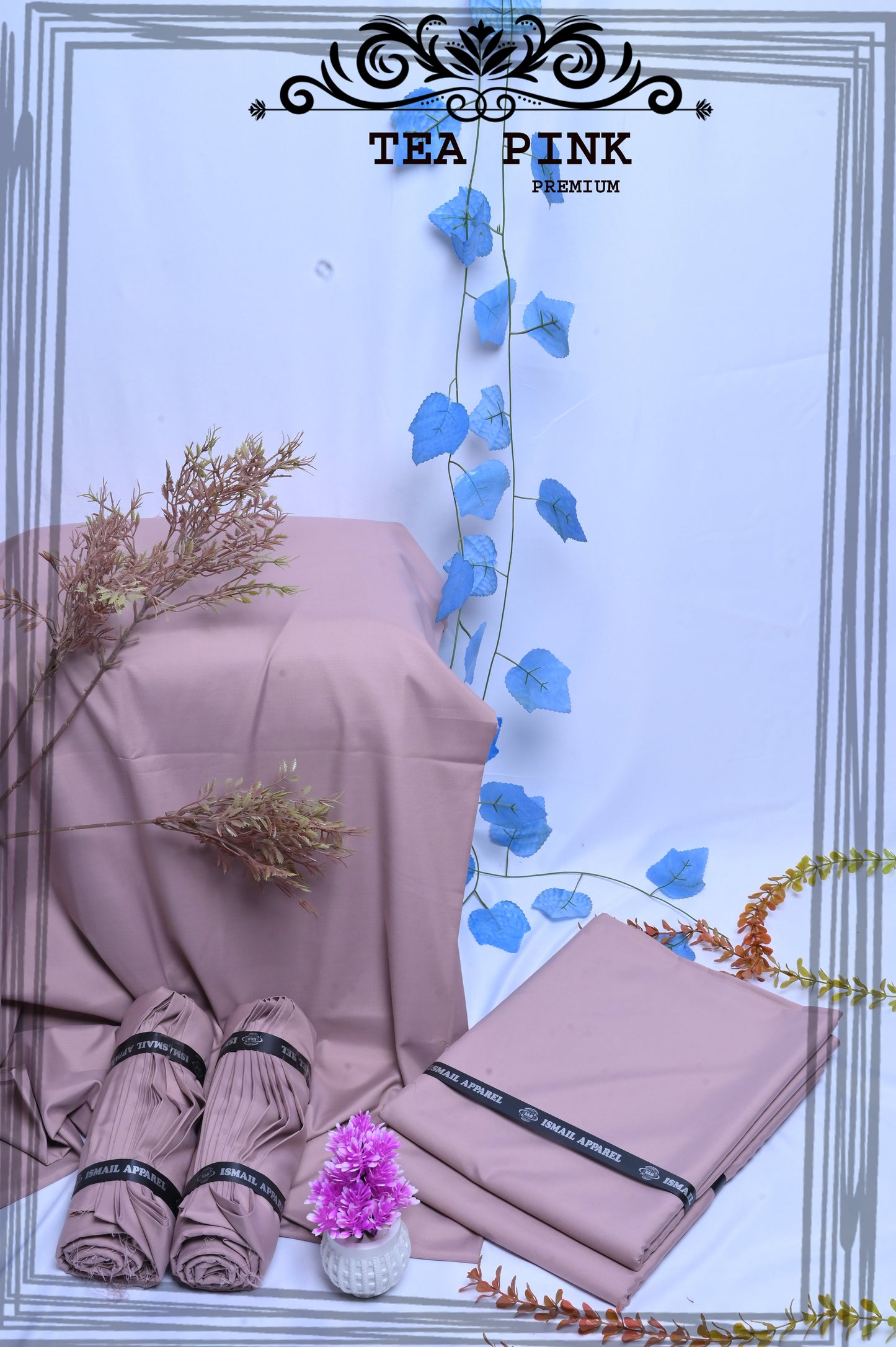 Tea Pink - Titanic Boski Wash-and-Wear for Men - Unstitched