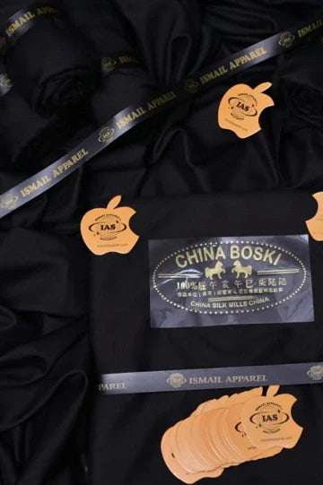 Premium Unstitched Winter Men's Suit – Wash & Wear (Black)