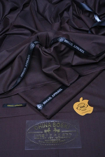 Premium Unstitched Winter Men's Suit – Wash & Wear (Chocolate)