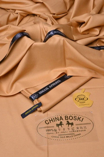 Premium Unstitched Winter Men's Suit – Wash & Wear (Peach)