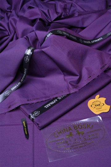 Premium Unstitched Winter Men's Suit – Wash & Wear (Purple)