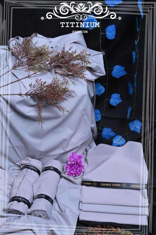 Titanium  - Titanic Boski Wash-and-Wear for Men - Unstitched