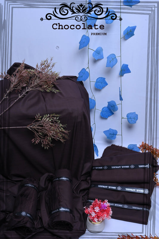 Chocolate - Titanic Boski Wash-and-Wear for Men - Unstitched